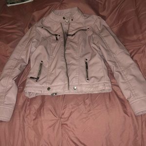 Faux leather jacket